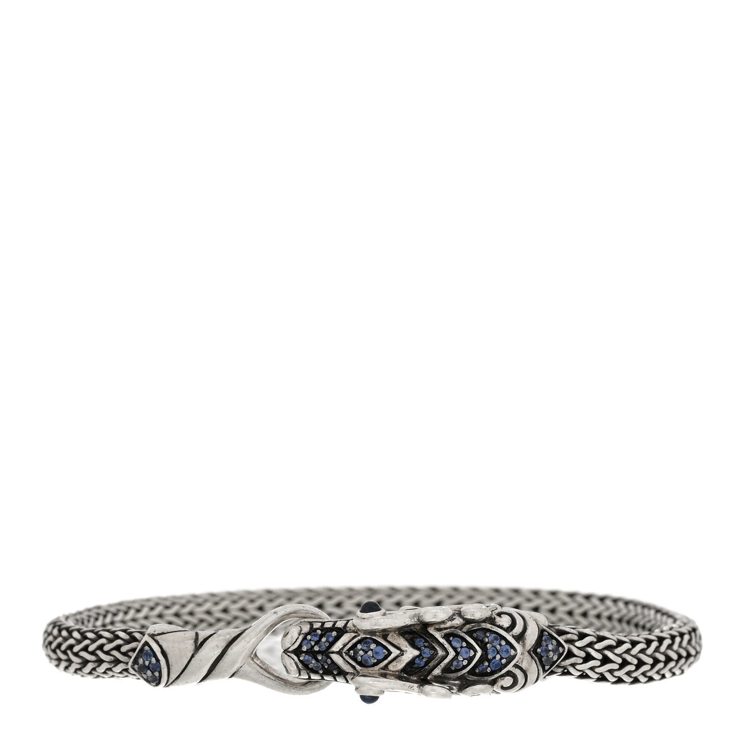 John Hardy Sterling Silver Blue Sapphire Legends Naga Station Bracelet 2 of 4