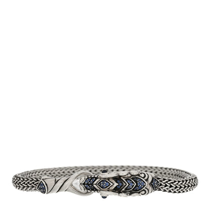 John Hardy Sterling Silver Blue Sapphire Legends Naga Station Bracelet 2 of 4