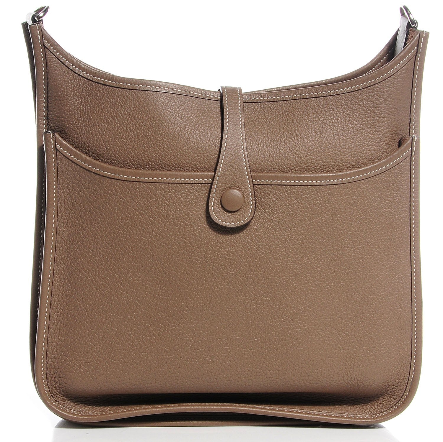 Hermes Taurillon Clemence Evelyne II PM Etoupe 10 of 17