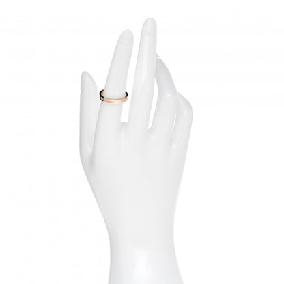 Cartier 18K Pink Gold Diamond 3mm C De Cartier Wedding Band Ring 53 6.5 2 of 5