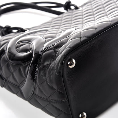 Chanel Calfskin Quilted Large Cambon Tote Black 13 of 15