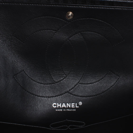 Quilted Leather 2.55 Reissue 227 Striped Black Flap