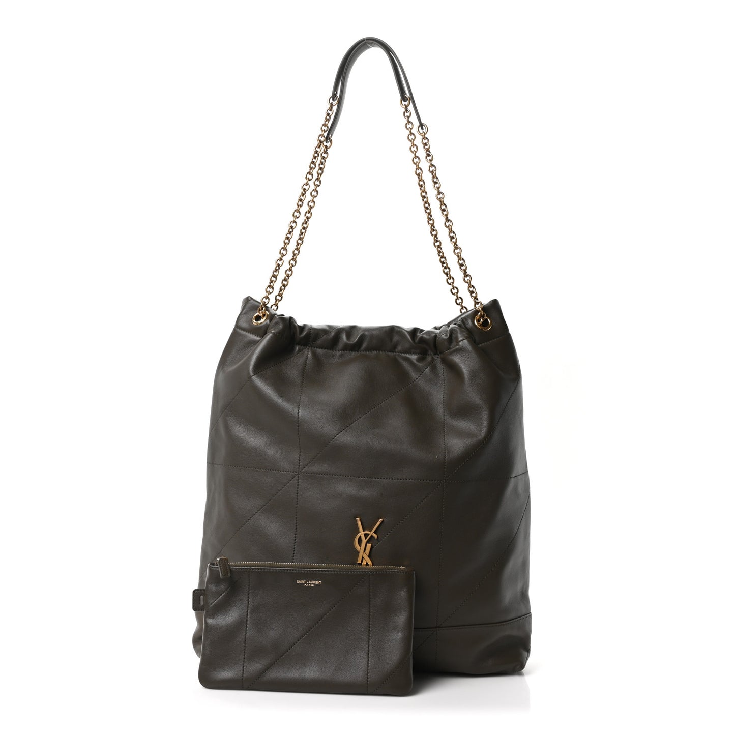Lambskin Matelasse Monogram Large Jamie 4.3 Light Musk