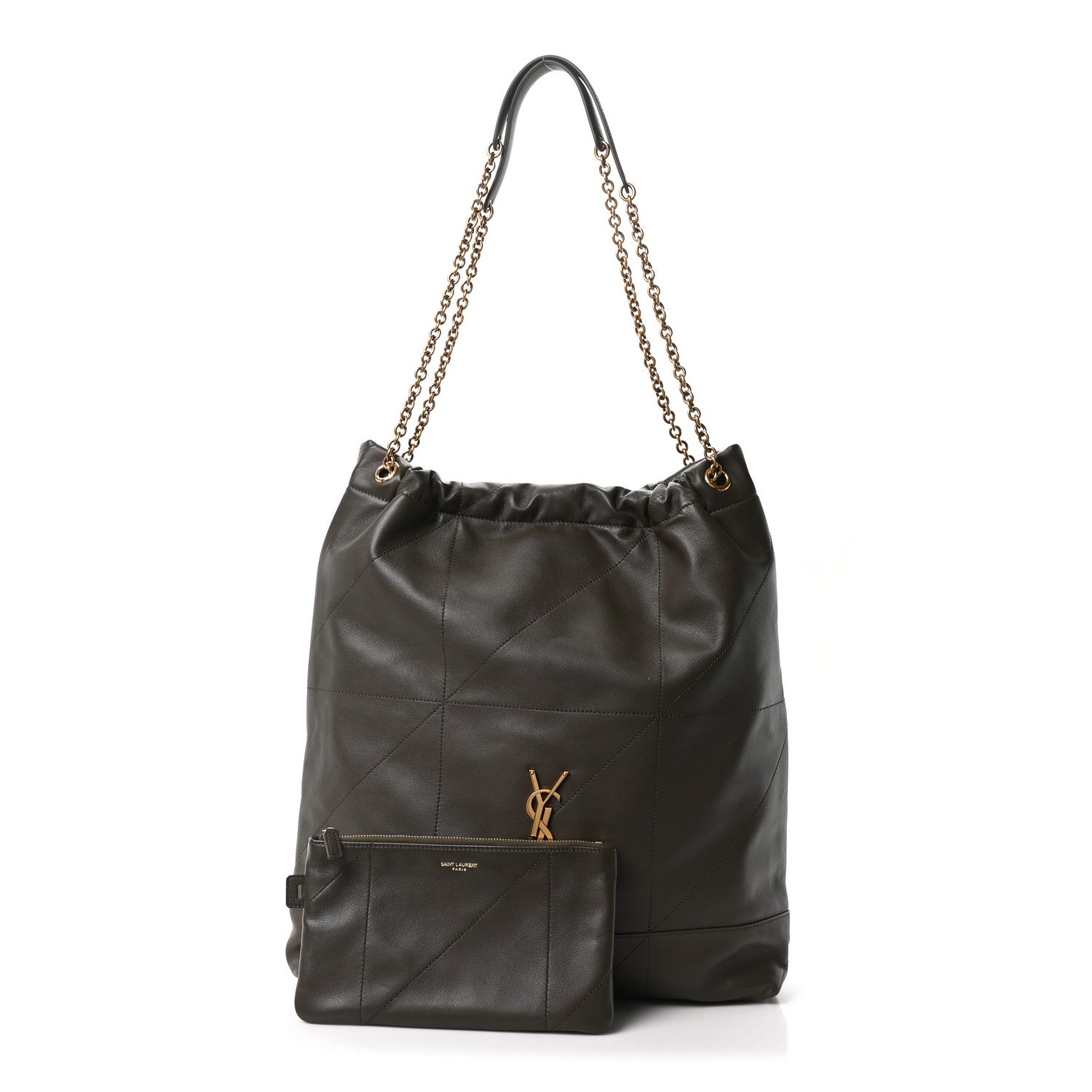 Saint Laurent Lambskin Matelasse Monogram Large Jamie 4.3 Light Musk 3 of 11