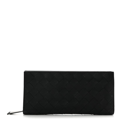 Bottega Veneta Nappa Intrecciato Zip Around Wallet Black 1 of 8