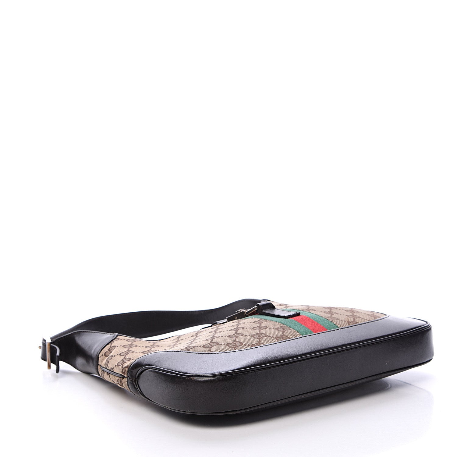 Gucci Monogram Web Jackie O Hobo Dark Brown 3 of 17