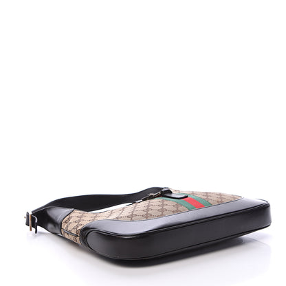 Gucci Monogram Web Jackie O Hobo Dark Brown 3 of 17