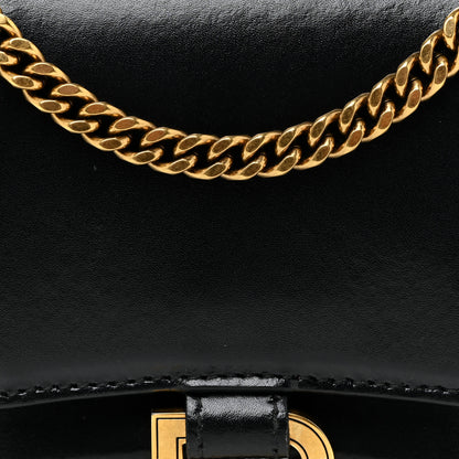 Balenciaga Shiny Box Calfskin Hourglass Chain Bag Black 7 of 21