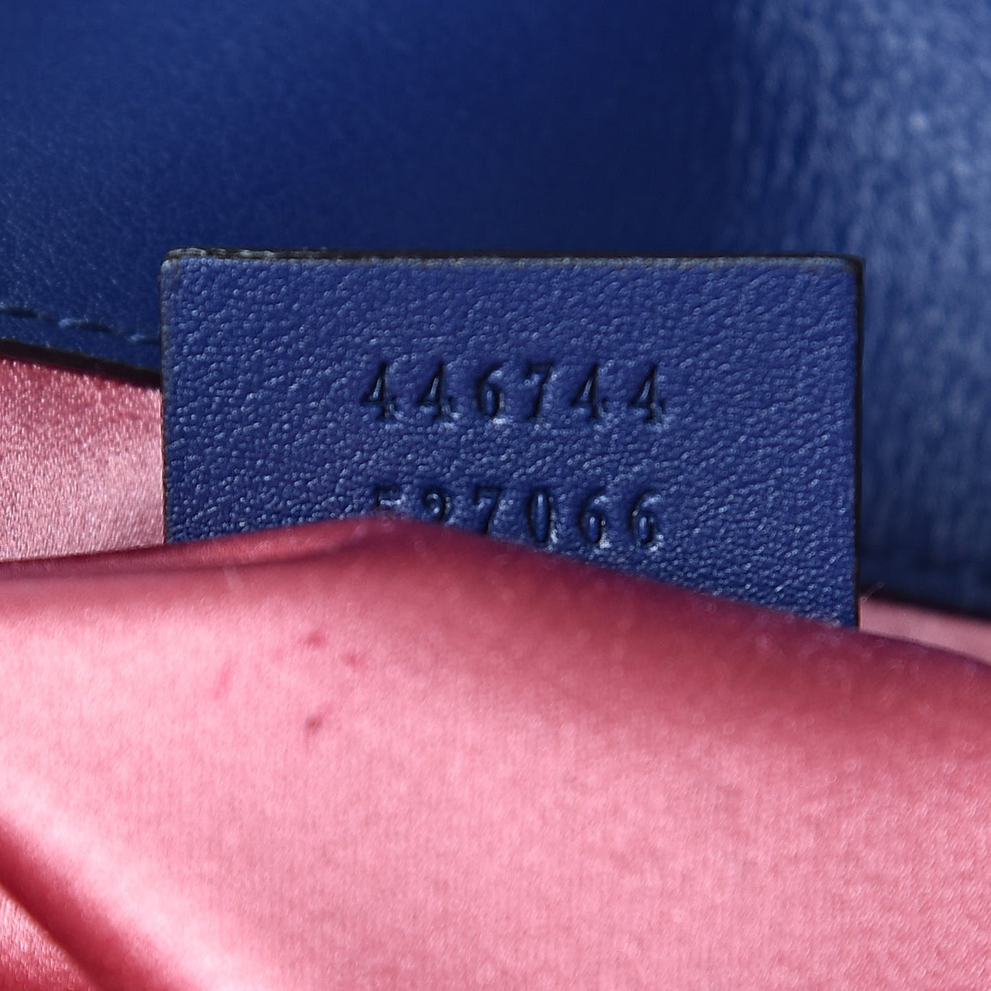 Velvet Matelasse Mini GG Marmont Shoulder Bag Cobalt Blue