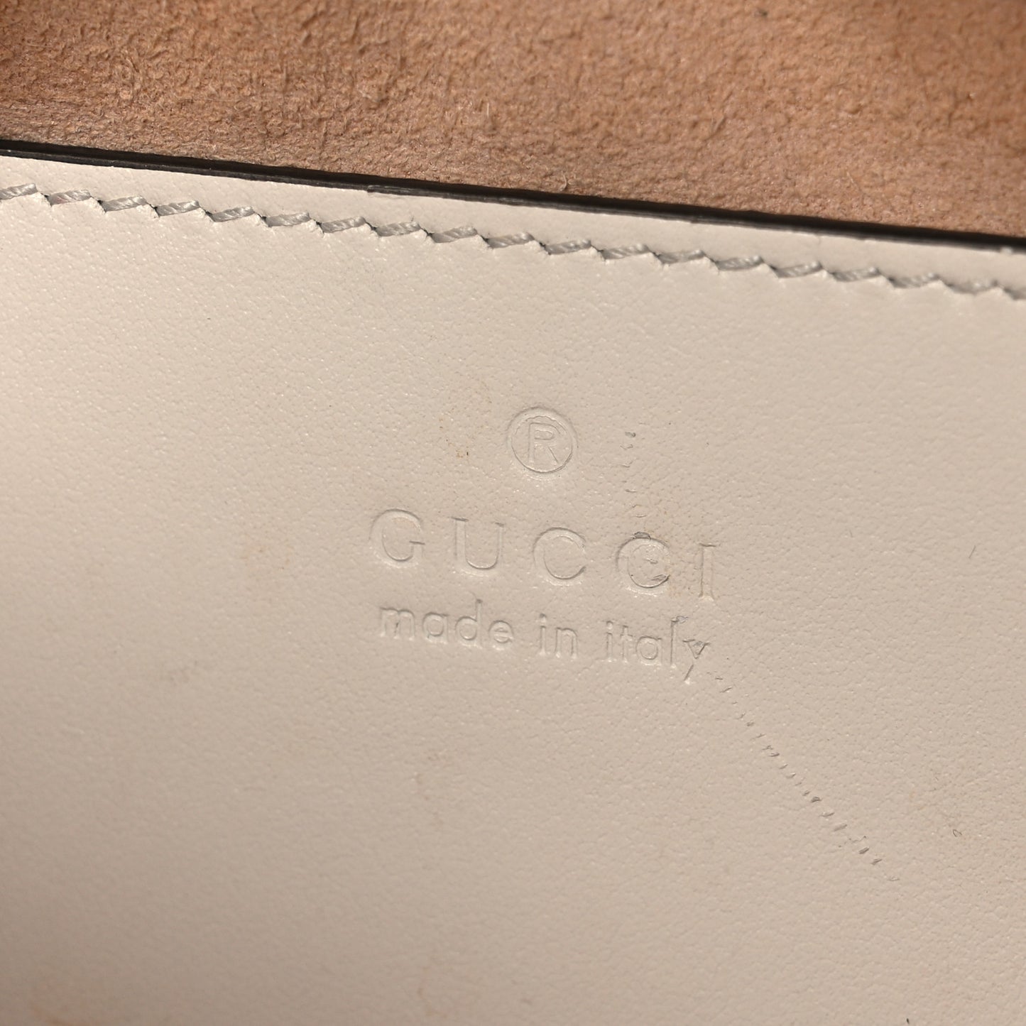 Calfskin Matelasse Small GG Marmont Chain Shoulder Bag White