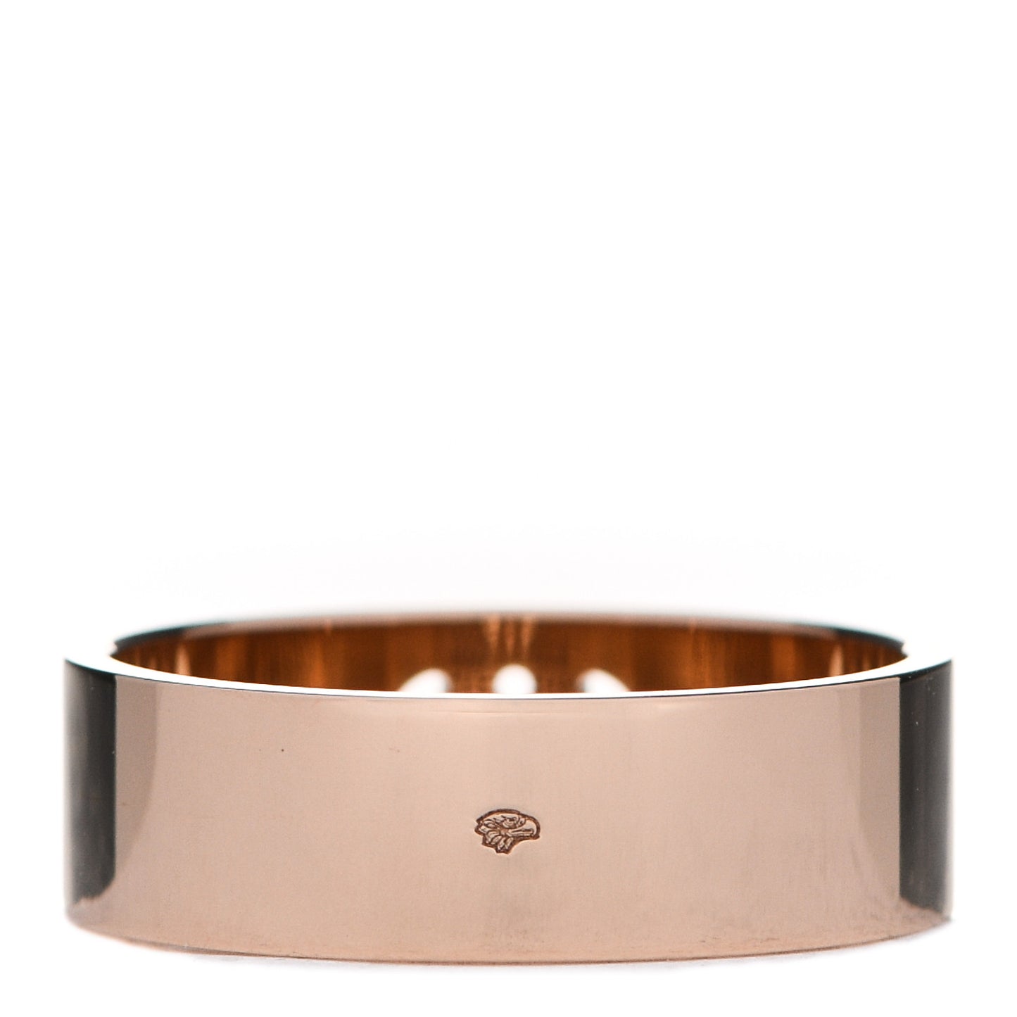 18K Rose Gold Diamond PM H D'Ancre Ring 52 6