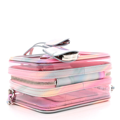 Chanel PVC Patent Calfskin Patent Lambskin Small CC Vanity Case Pink 4 of 10