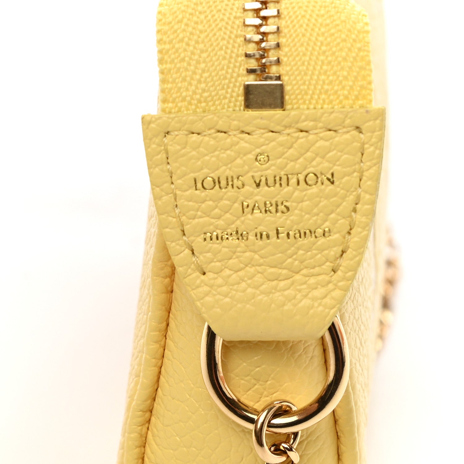 Louis Vuitton Empreinte Monogram Mini Pochette Accessories Lemon Curd Yellow 6 of 7