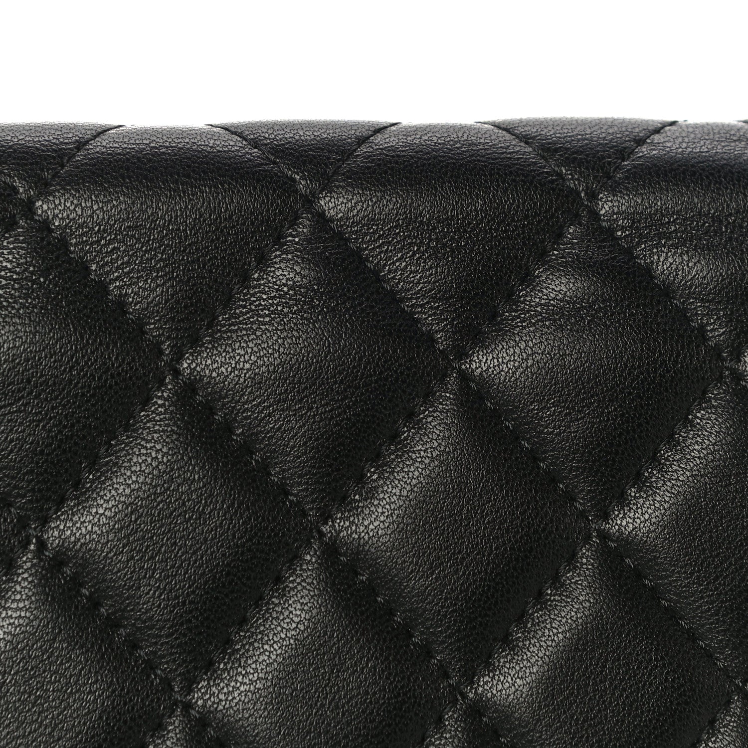 Chanel Lambskin Quilted Pearl Crush Clutch With Chain Black 11 of 12