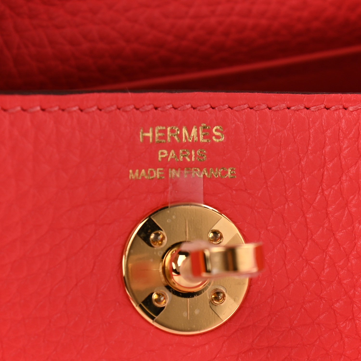 Hermes Taurillon Clemence Mini Lindy 20 Rose Texas 7 of 9