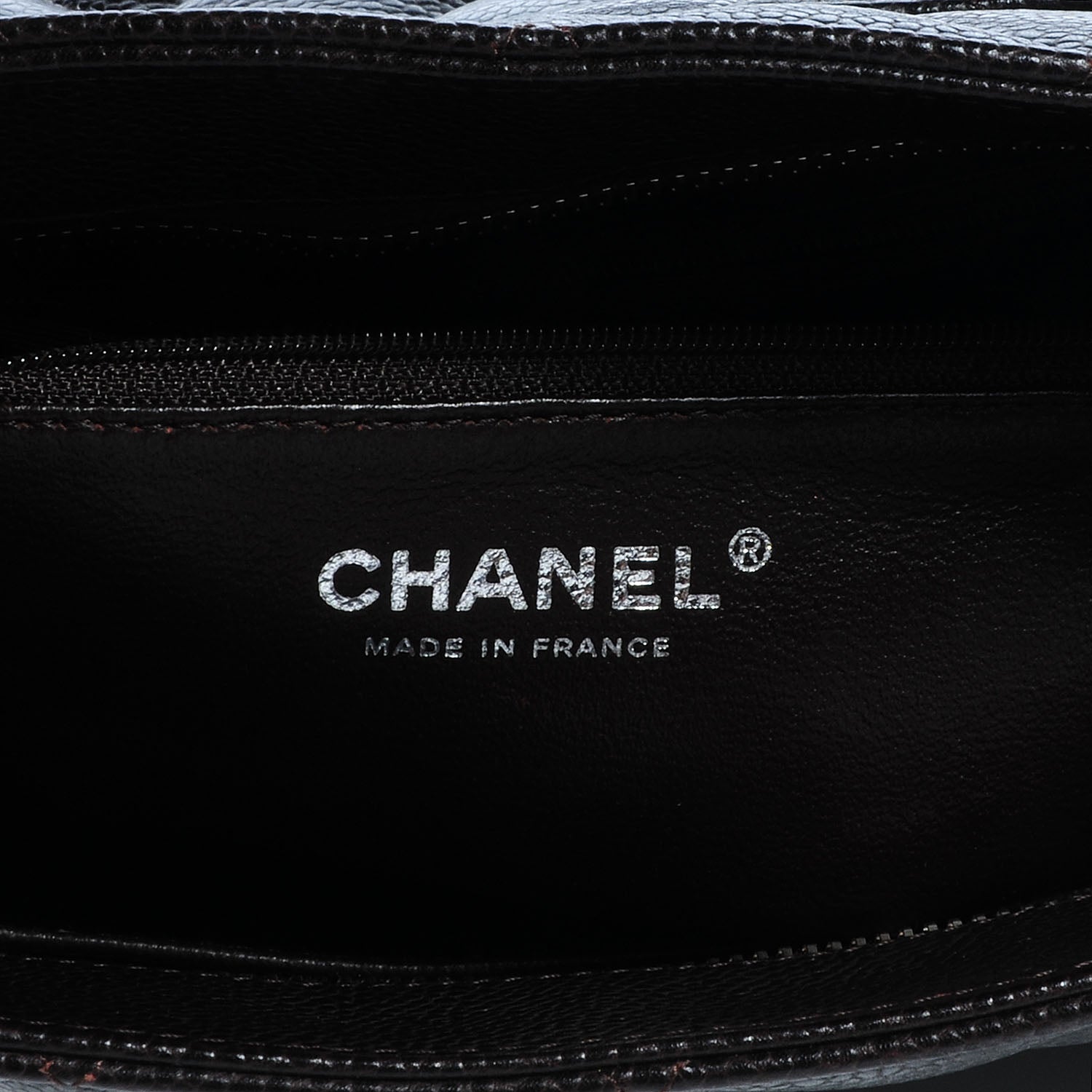 Chanel Caviar Medallion Tote Dark Brown 6 of 7