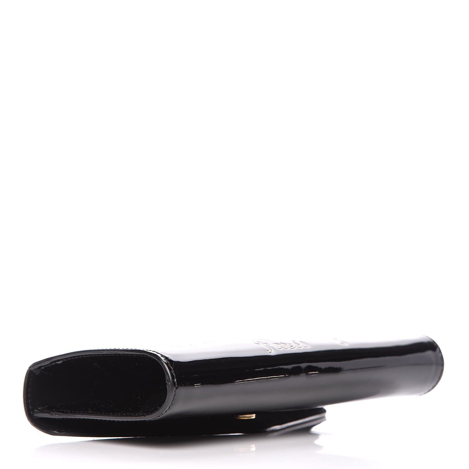 Saint Laurent Patent Y-Mail Clutch Black 4 of 8