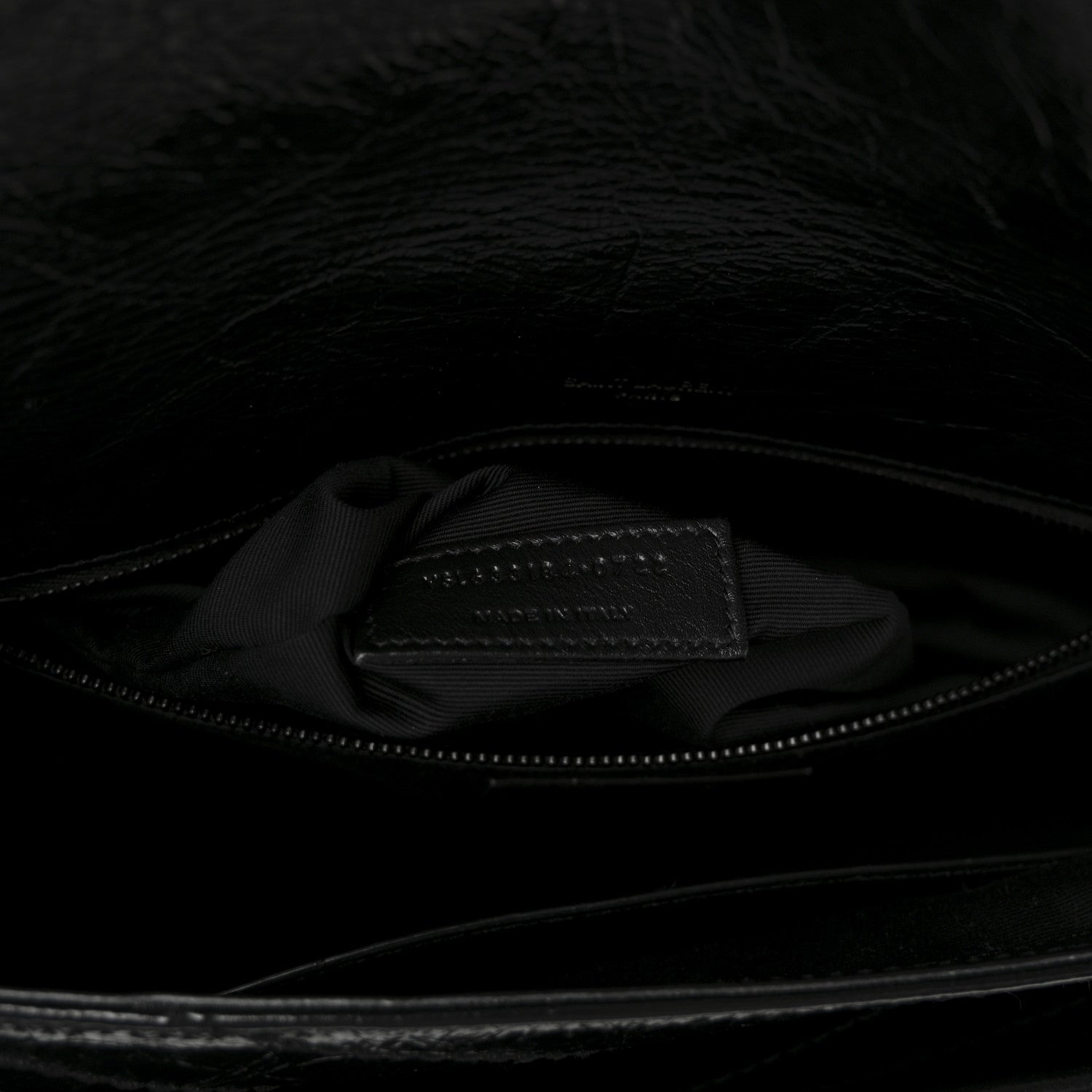 Saint Laurent Crinkled Calfskin Matelasse Monogram Medium Niki Chain Satchel Black 7 of 10