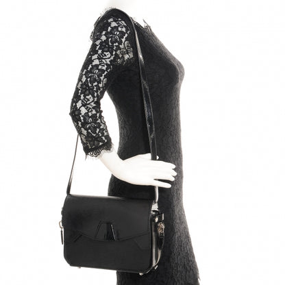 Alexander Wang Textured Patent Tri-Fold Shoulder Bag Black 2 of 10