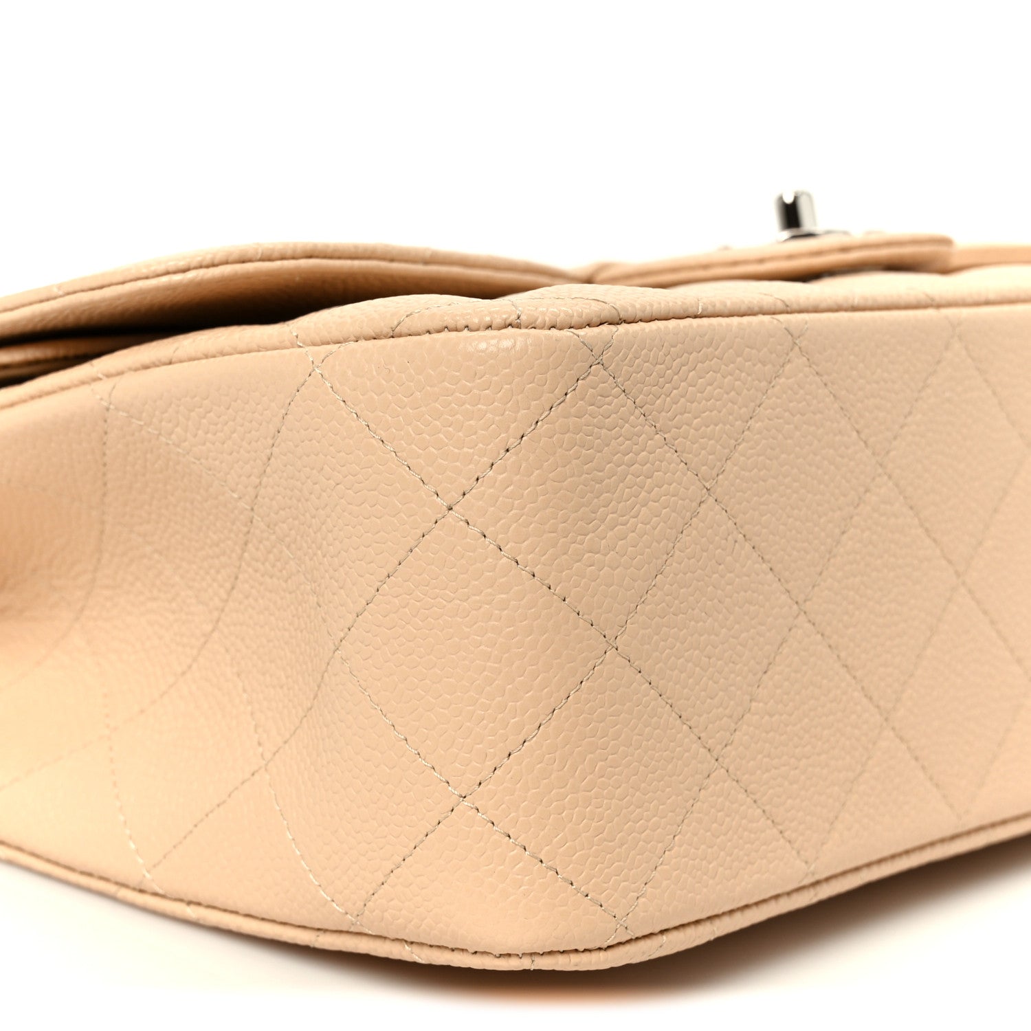 Chanel Caviar Quilted Jumbo Double Flap Beige Clair 10 of 12