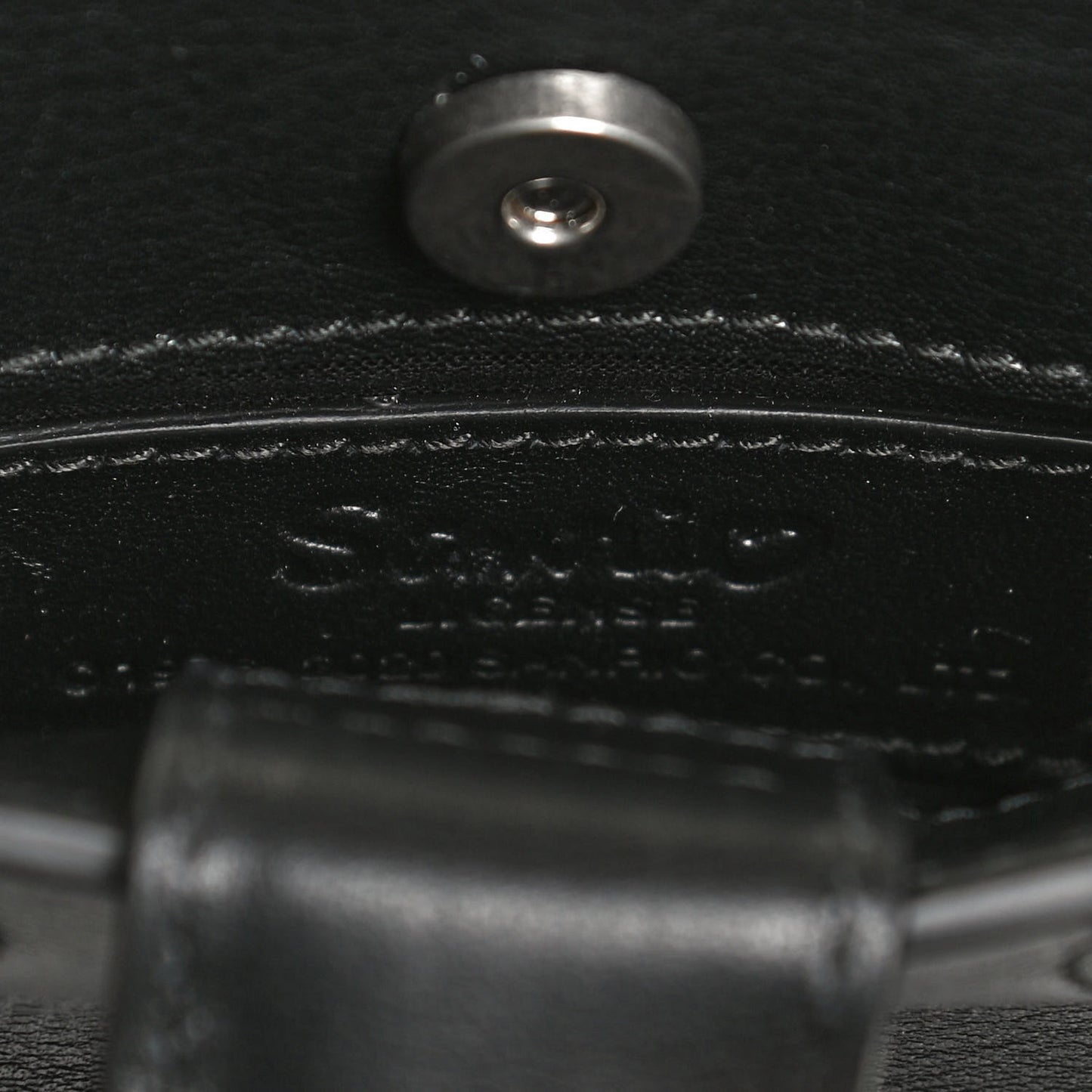 Calfskin Hello Kitty Phone Holder Bag Black