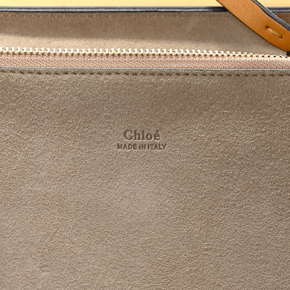 Chloe Suede Calfskin Medium Faye Shoulder Bag Mustard Tobacco 6 of 8