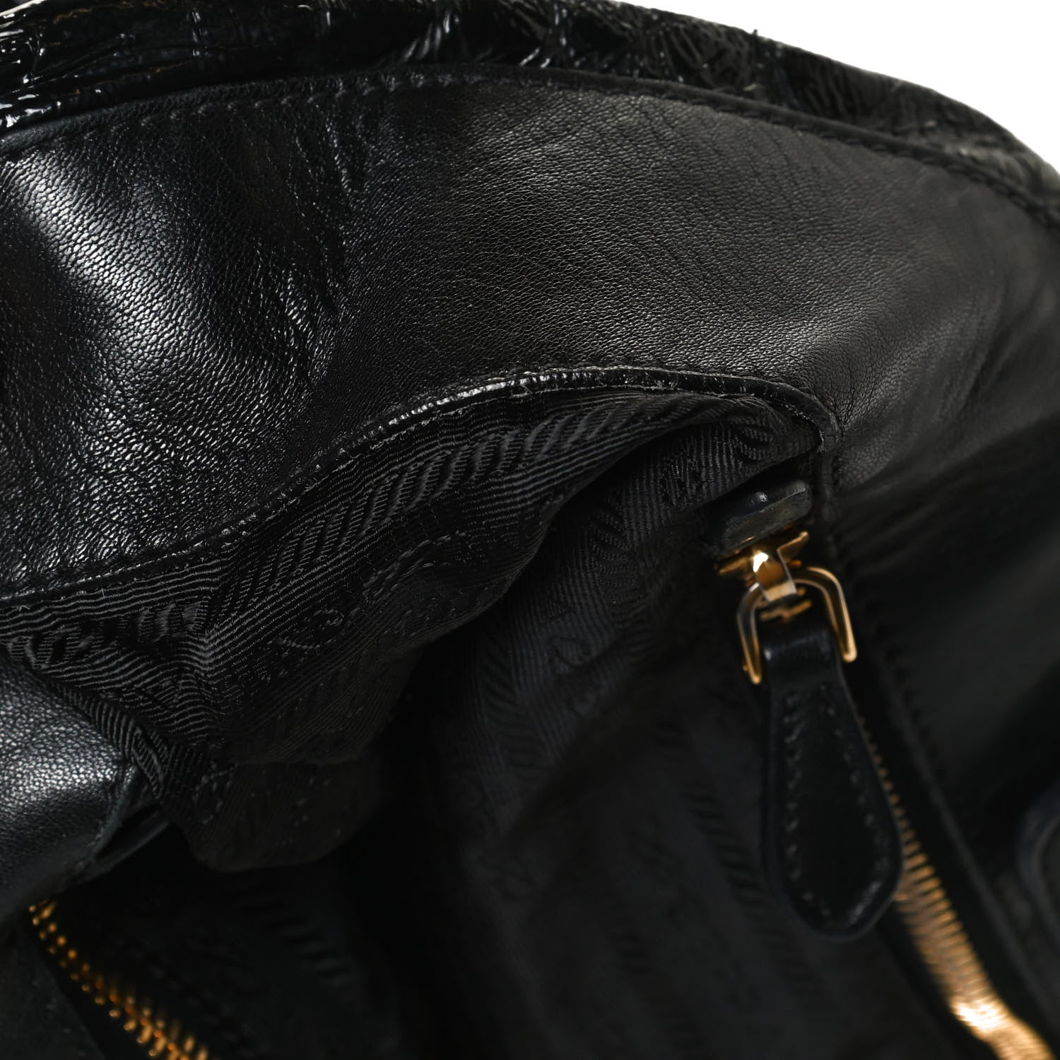 Prada Vernice Bow Tote Black 11 of 11