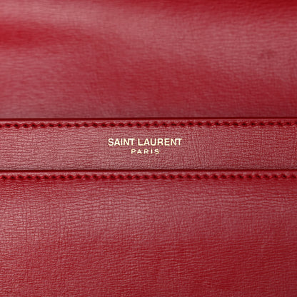 Saint Laurent Calfskin Medium Monogram Sunset Rouge Eros 6 of 13