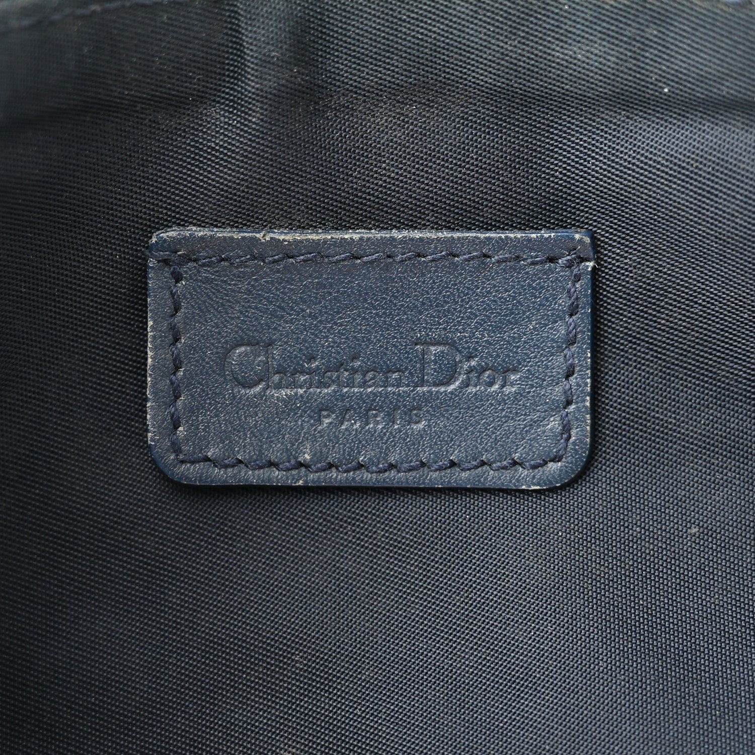 Christian Dior Monogram Mini Saddle Pochette Navy 5 of 8