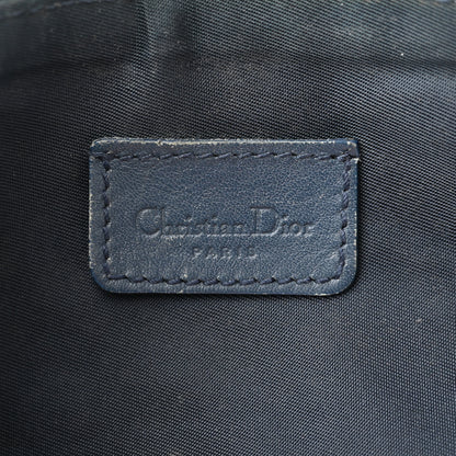 Christian Dior Monogram Mini Saddle Pochette Navy 5 of 8