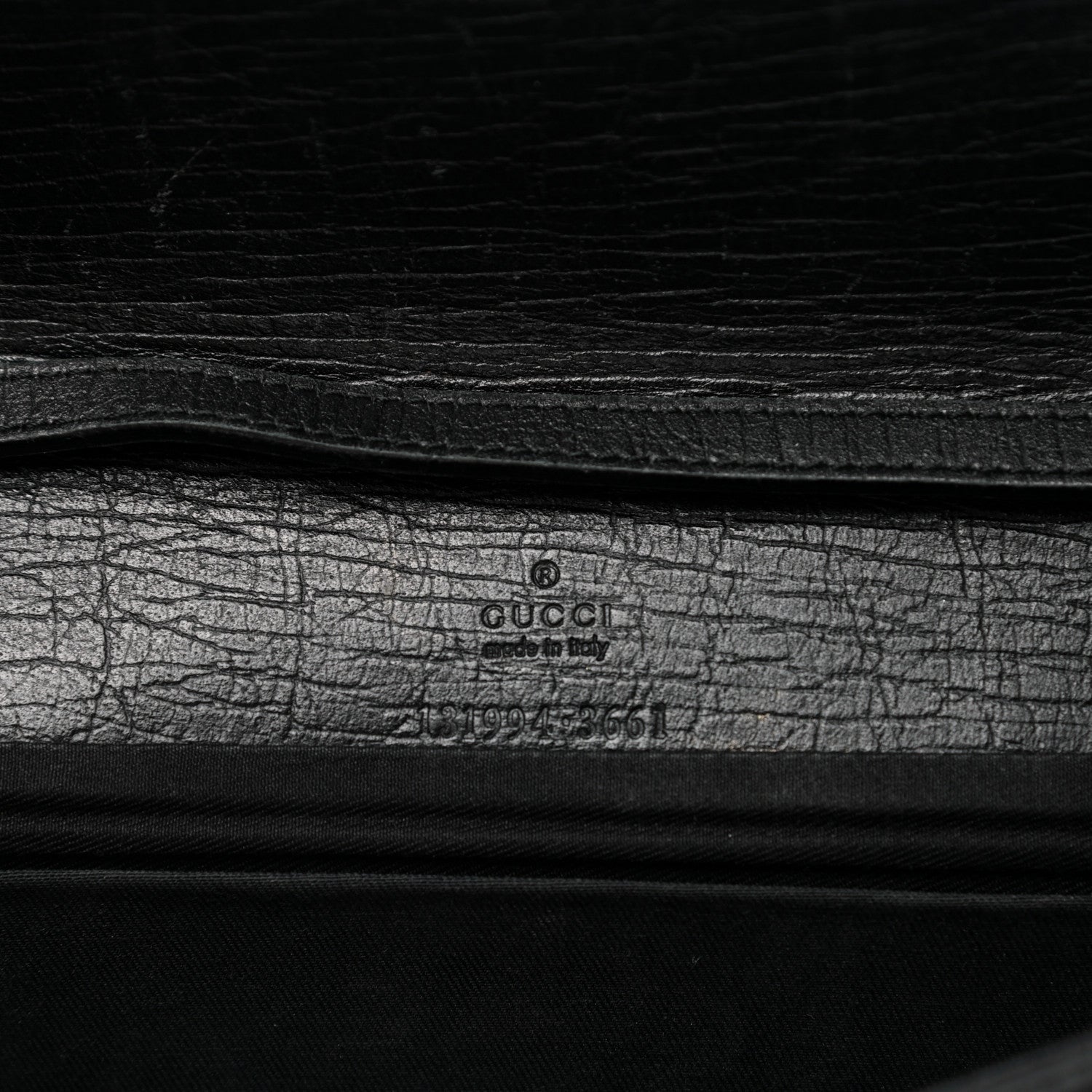 Gucci Monogram Bamboo Web Clutch Black 5 of 6