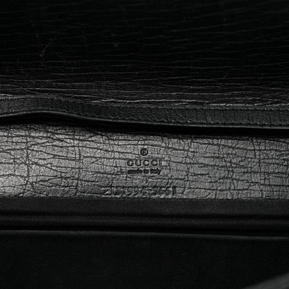 Gucci Monogram Bamboo Web Clutch Black 5 of 6