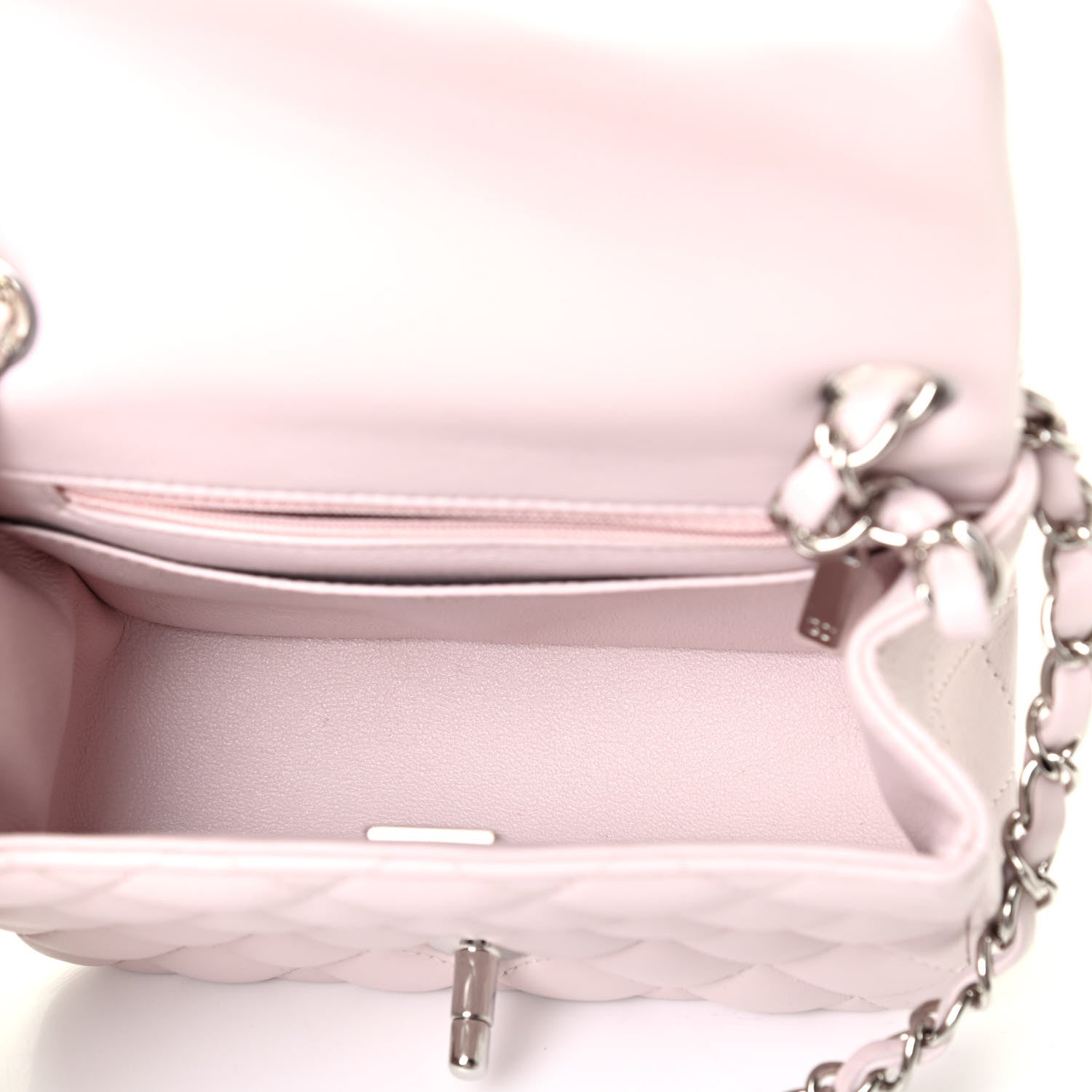 Chanel Lambskin Quilted Mini Square Flap Light Purple 4 of 4