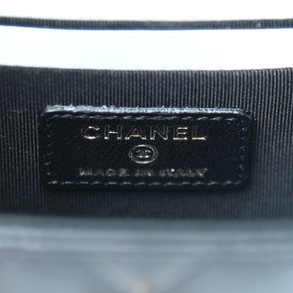 Chanel Lambskin Quilted Mini Trendy CC Chain Wallet Black 6 of 9