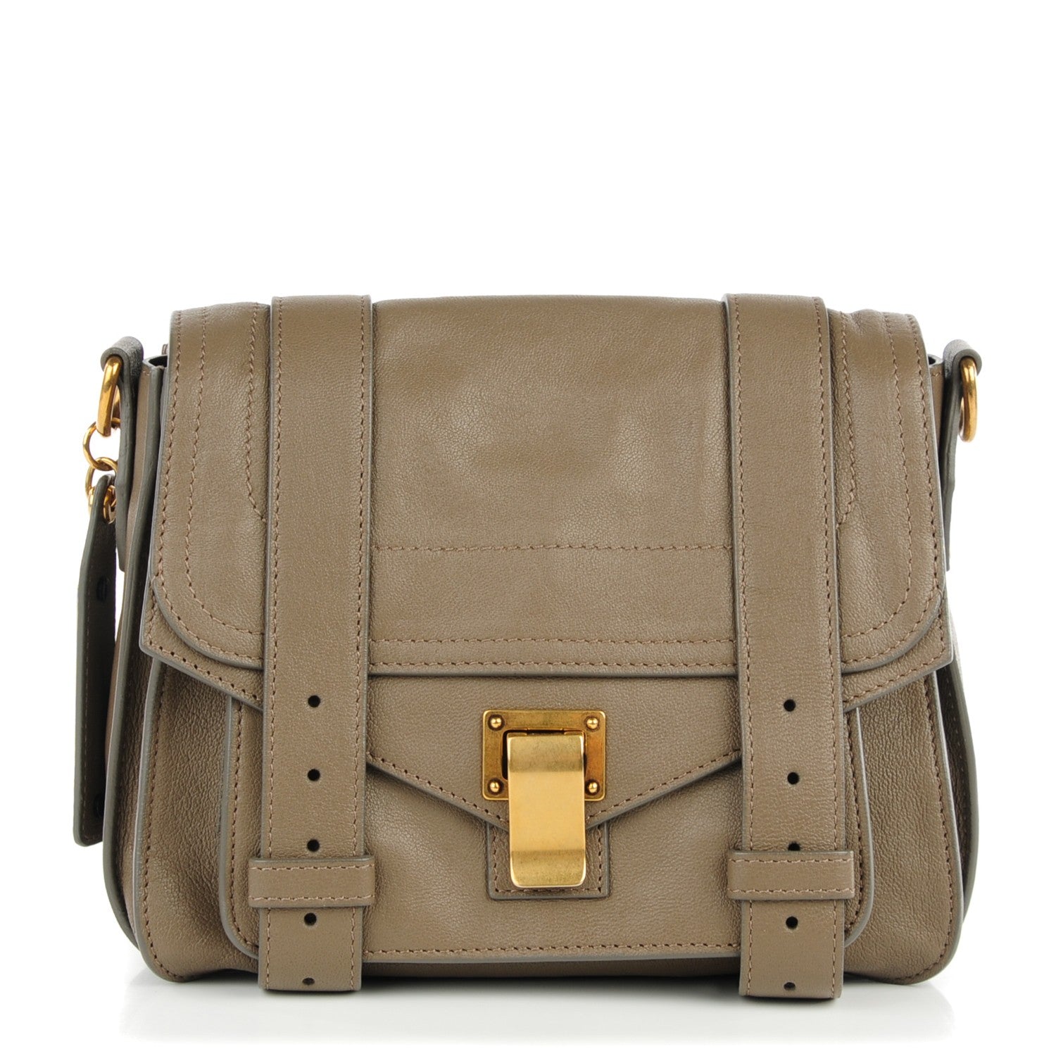 Proenza Schouler Lambskin PS1 Pouch Messenger Smoke 1 of 7