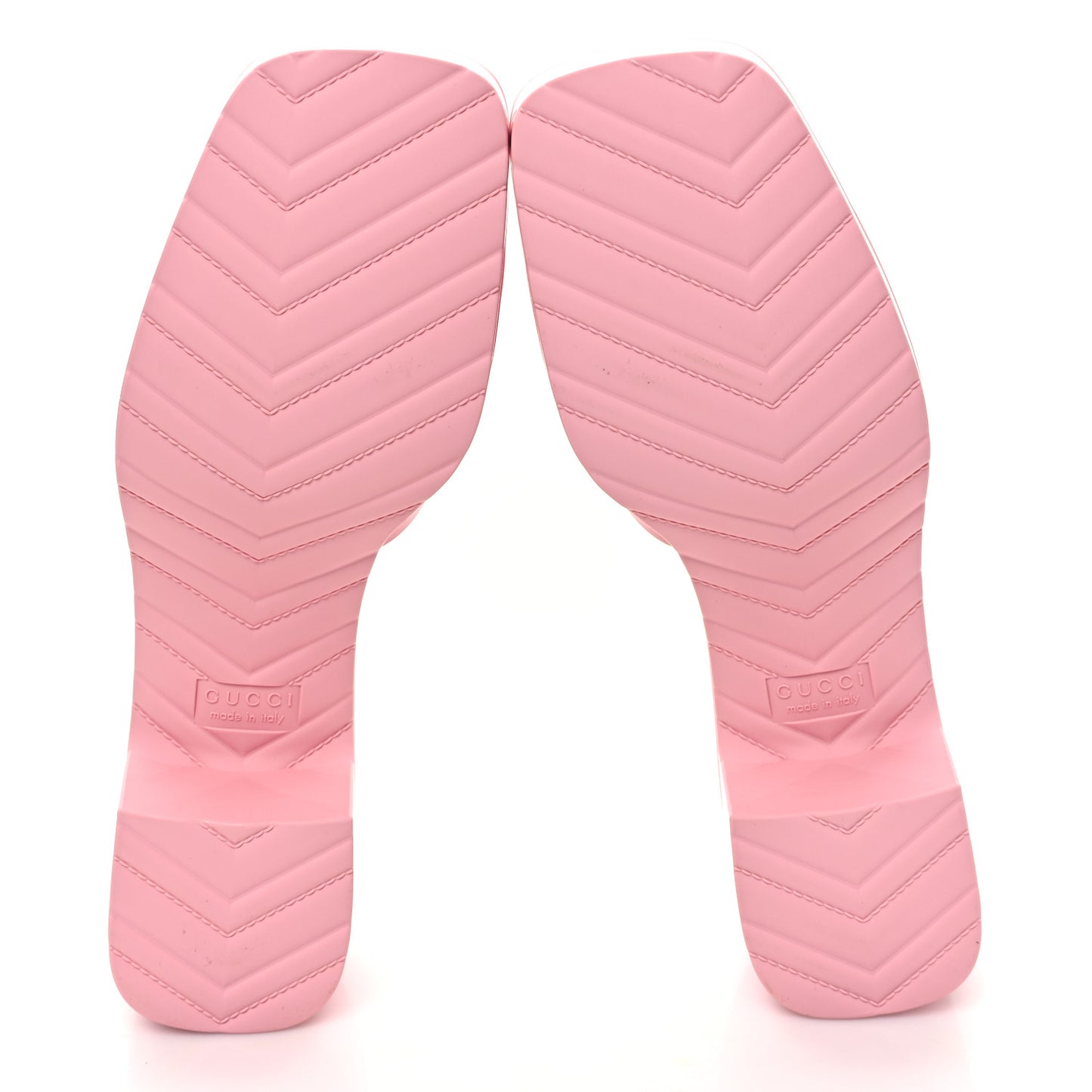 Rubber Gucci Logo Womens Platform 20/60mm Slide Sandals 41 Wild Rose