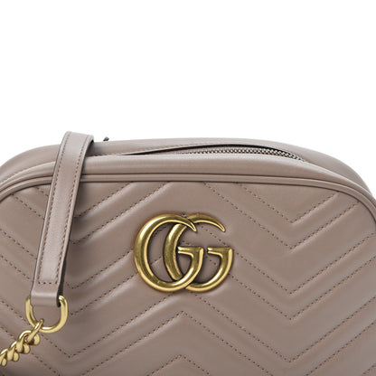 Gucci Calfskin Matelasse Small GG Marmont Chain Shoulder Bag Porcelain Rose 10 of 10