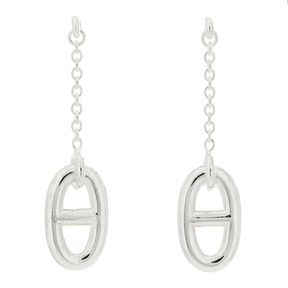 Hermes Sterling Silver Farandole Drop Earrings 1 of 5