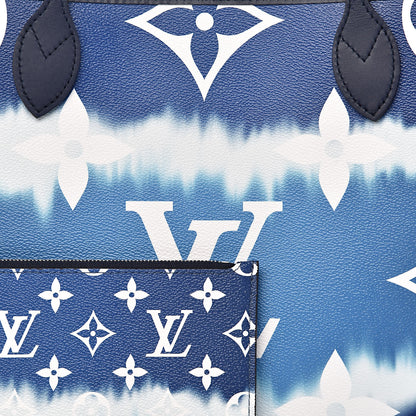 Louis Vuitton Monogram Escale Neverfull MM Blue 13 of 13