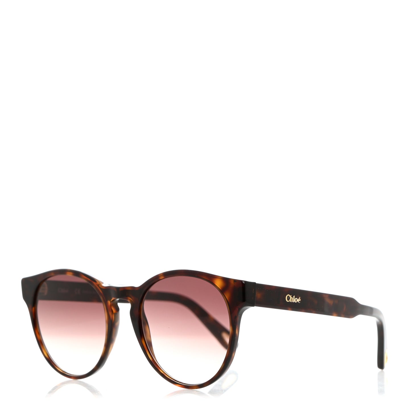 Oversized Round Sunglasses CE753S Tortoise