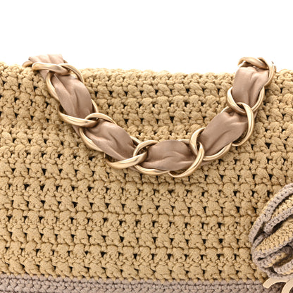 Chanel Crochet Camellia Flap Bag Beige 8 of 11