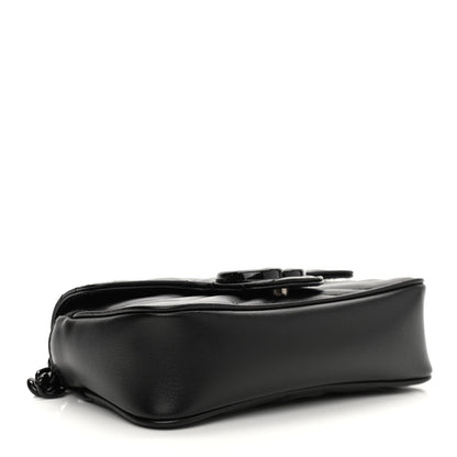 Gucci Calfskin Matelasse Monochrome GG Marmont Chain Belt Bag Black 3 of 11