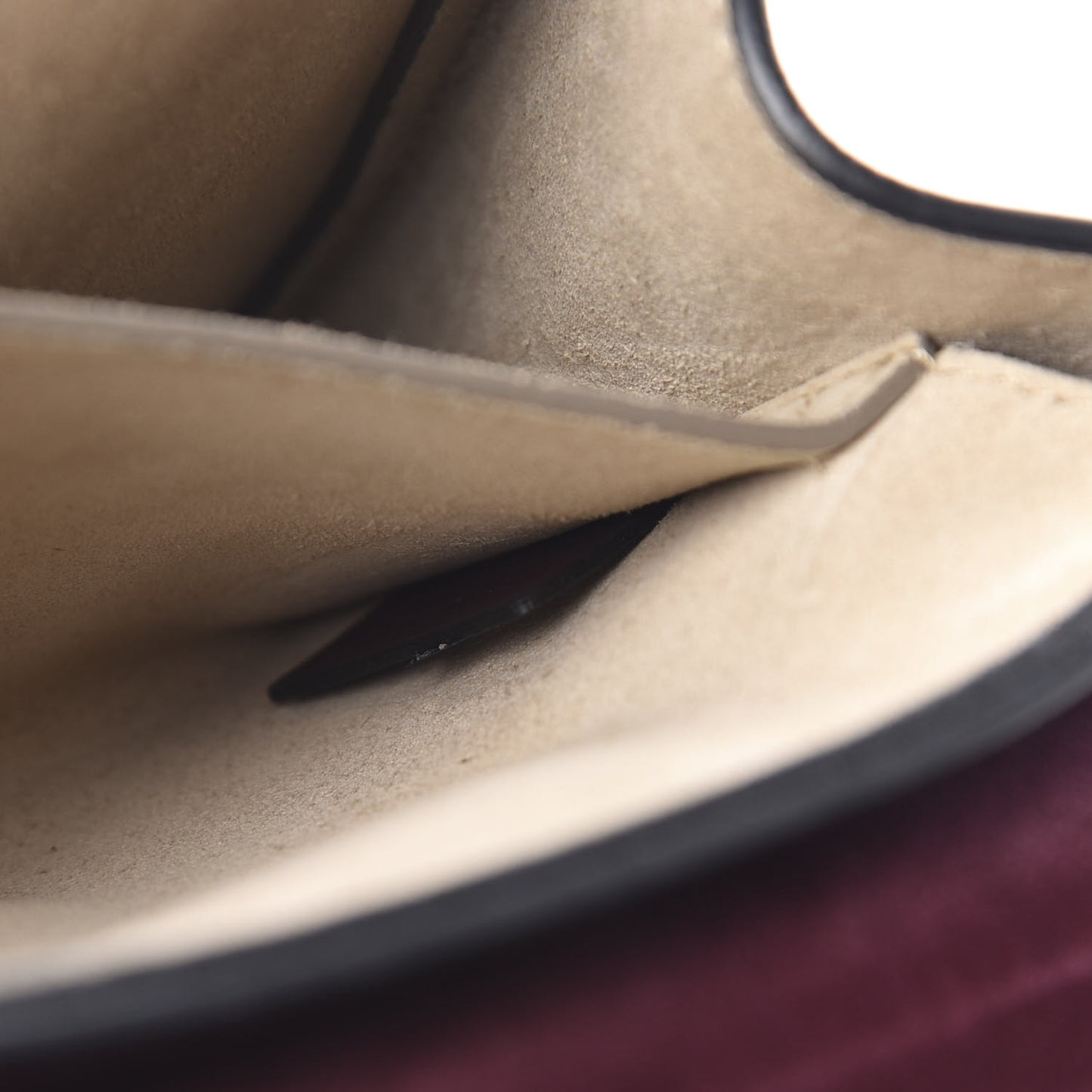Suede Smooth Calfskin Mini Drew Shoulder Bag Dark Purple