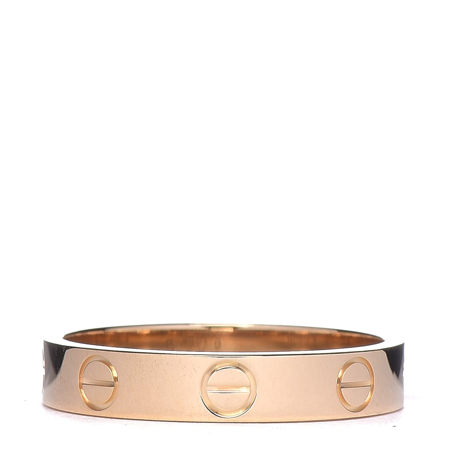 Cartier 18K Yellow Gold 3.5mm LOVE Wedding Band Ring 53 6.25 1 of 5
