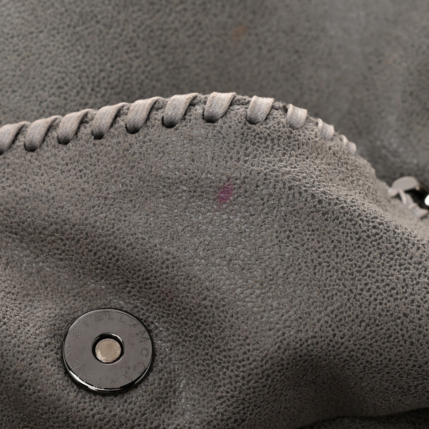 Shaggy Deer Falabella Fold Over Tote Grey