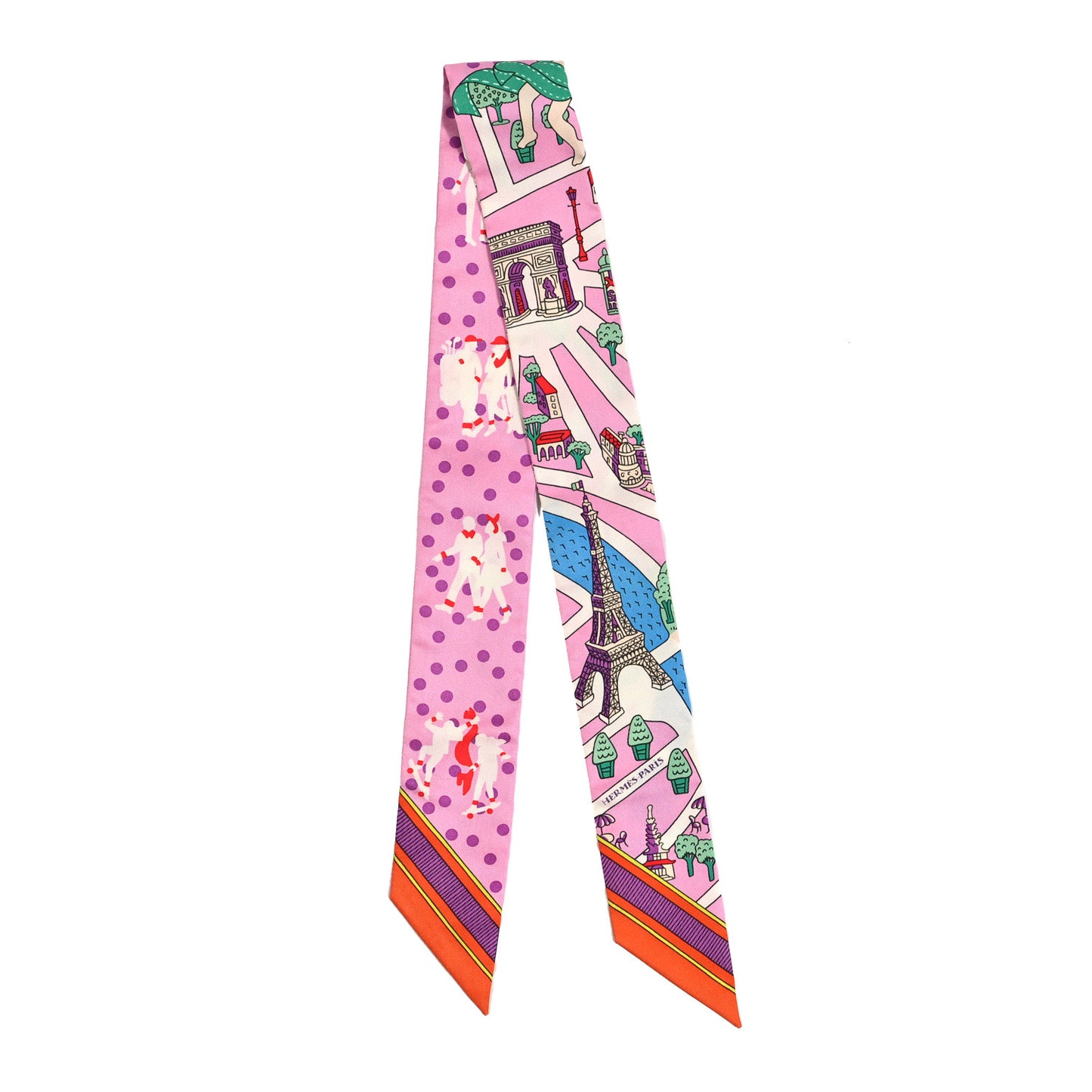 Silk Les Nouveaux Amoureux de Paris Twilly Rose Buvard White Vert