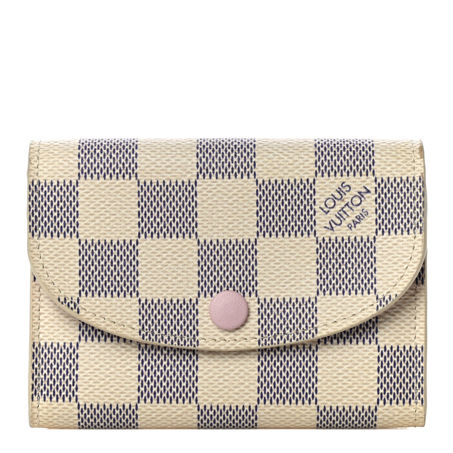 Damier Azur Rosalie Coin Purse Rose Ballerine