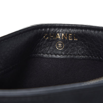 Chanel Calfskin Strass Studded Mini Phone Holder Clutch Black 6 of 8