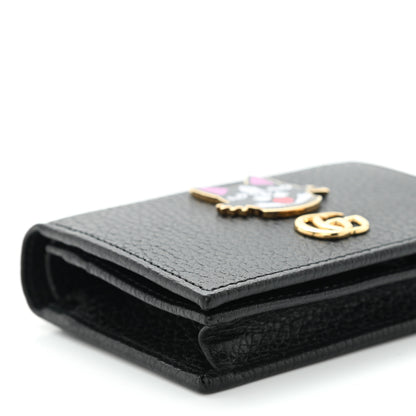 Gucci Dollar Calfskin Bosco Card Case Wallet Black 9 of 10
