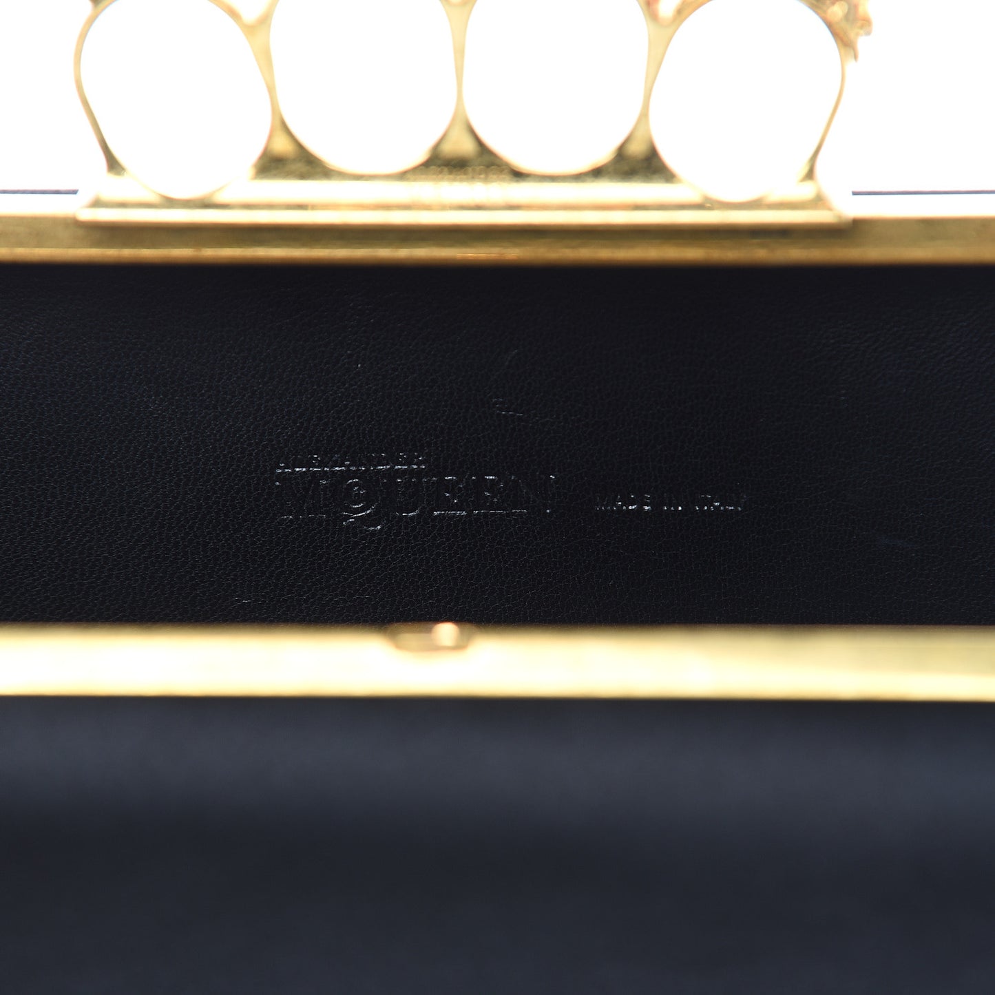 Silk Knucklebox Clutch Black